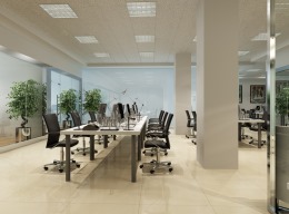医药公司办公区装修工地